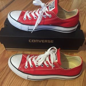 Red low top Converse